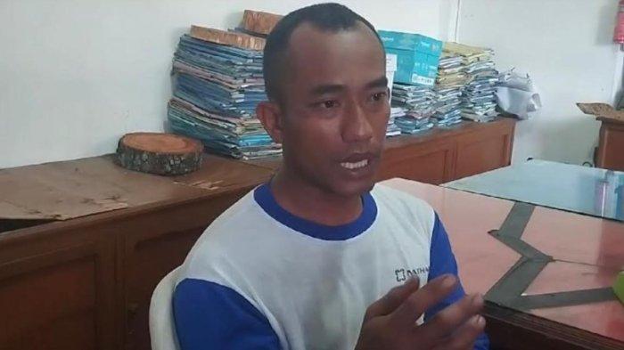 Dedi Setiadi Maret Tampubolon (35),  orang yang paling bertanggung jawab dalam kecelakaan yang menewaskan enam pengguna jalan di Pamatang Raya, Kabupaten Simalungun, Kamis (25/1/2024)