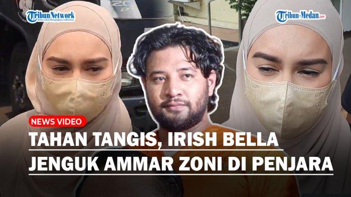 Suara Bergetar, Irish Bella Jenguk Ammar Zoni, Tahan Tangis Saat Ditanya Kabar Suami di Penjara