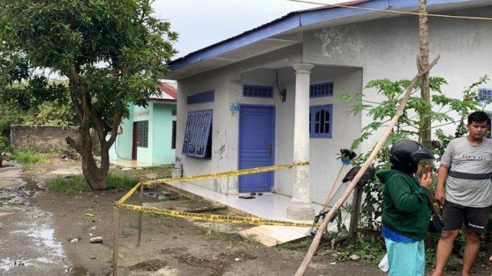 Suasana di lokasi penikaman, sudah digaris polisi, Senin (9/12/2024).
