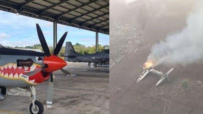 Pesawat Tempur Super Tucano Milik TNI AU