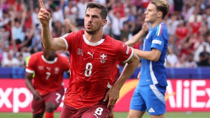 Hasil 16 Besar Euro 2024, Swiss Taklukkan Italia 2-0 dan lolos ke babak perempat final.
