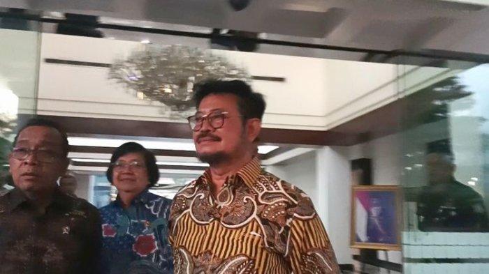 Syahrul Yasin Limpo dan Mensesneg Pratikno dan Menteri LHK, Kamis (5/10/2023). (kompas.com)
