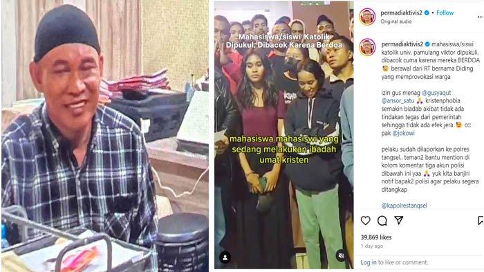 Ketua RT yang tega mengeroyok para mahasiswa tengah beribadah