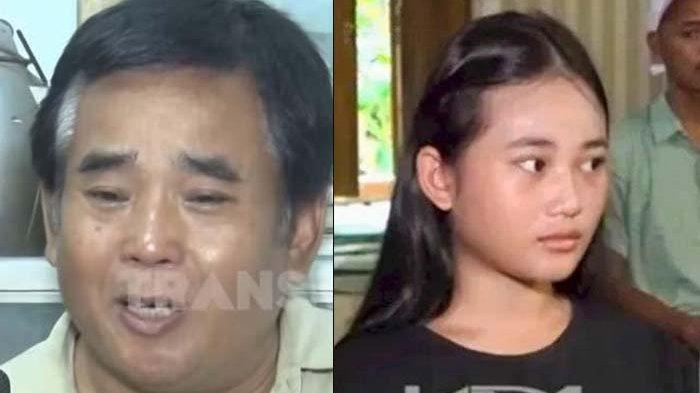 TAK IKHLAS - Kolase foto Aura Cinta dan Ayahnya. Agus menangis setelah insiden debat dengan Dedi Mulyadi karena ia tak ikhlas anaknya dihujat