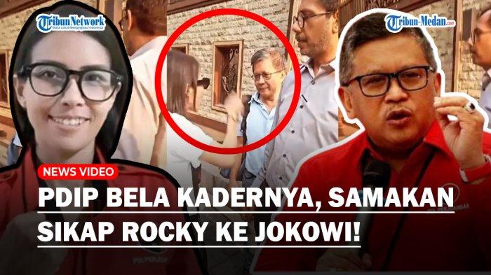 TEGAS! PDIP Bela Kader Wanita yang Labrak Rocky Gerung, Samakan Perlakuan Sang Akademisi ke Jokowi