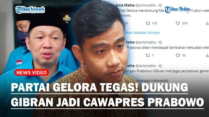TEGAS! Partai Gelora Dukung Gibran Jadi Cawapres Prabowo, Anis Matta : Gelora Dukung Mas Gibran