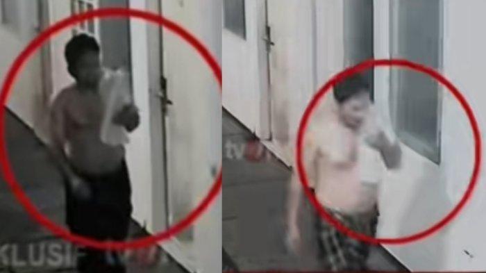 TEREKAM CCTV- Dalam CCTV tercatat penjaga kos mondar -mandir pukul 00.27 WIB, 8 Juli 2025. Fakta baru kematian diplomat Arya akhirnya terungkap