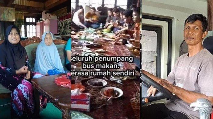Hj Ica (40) istri dari Satir (40) sopir bus Borlindo rute Palu-Makassar bercerita terkait sang suami membawa 30 penumpangnya makan gratis di rumahnya.