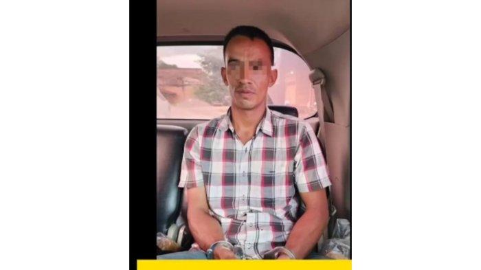 Tampang Indra Gunawan (35), perampok mama muda bernama Chintya, di kompleks Brahrang Asri, Kota Binjai. Dia ditangkap di Aceh.