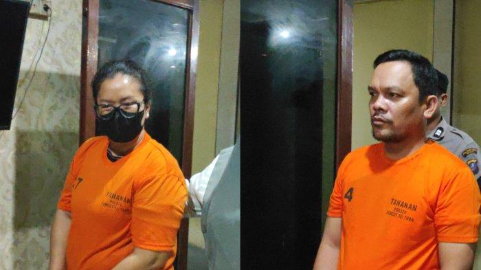 Tampang Ronald Fransius Situmorang (45) pegawai negeri sipil (PNS) bagian Tata Usaha (TU) di Kejaksaan Negeri Lubuk Pakam, Deliserdang usai ditangkap Polisi karena gelapkan mobil modus menyewa, lalu digadaikan, Sabtu (7/12/2024). Selain Ronald, Polisi juga menangkap Wasty, rekannya saat beraksi.