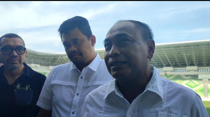 Tangkapan Layar wawancara Kas Hartadi di Stadion Utama Sumatra Utara, Minggu (27/7/2025). Kas Hartadi target bawa PSMS Medan ke Liga 1 Indonesia. 