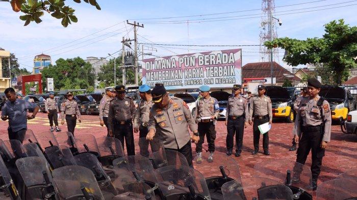 Cek Kesiapan Ops Mantab Brata, Kapolres Tanjungbalai Periksa Kondisi ...