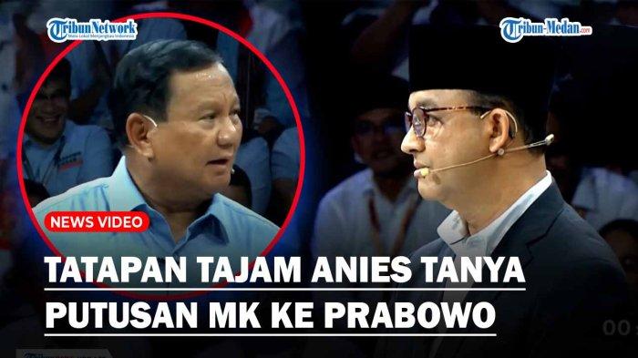 Tatapan Tajam Anies Tanya Prabowo Soal Pelanggaran Etika di Putusan MK Hingga Gibran Bereaksi