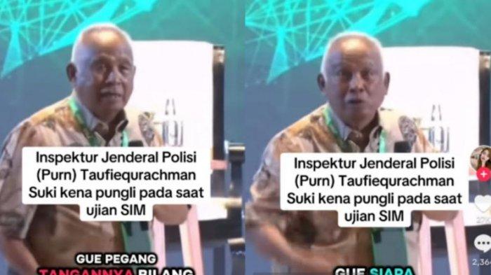 Inspektur Jenderal Polisi (Purn) Taufiequrachman Ruki mengaku kena pungli saat ujian bikin SIM
