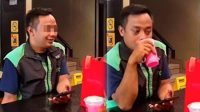 Terungkap sosok driver ojek online yang viral di media sosial karena terekam CCTV mencuri minuman di restoran.