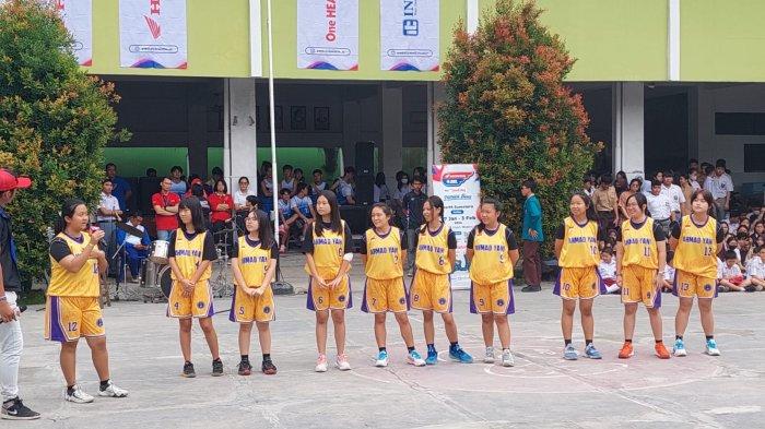 Tim basket putri Yayasan Ahmad Yani yang akan bertanding di Honda DBL With Kopi Good Day 2023-2024 North Sumatera Series, Jumat (19/1/2024).