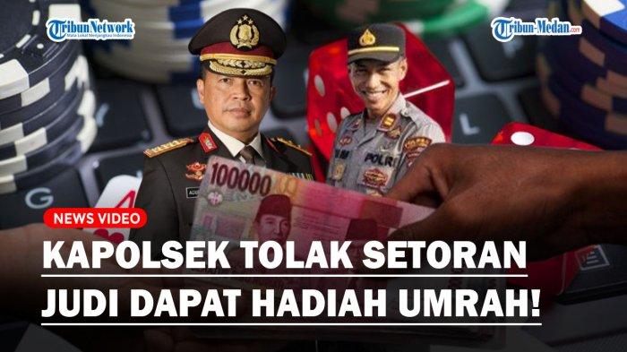 Kapolda Sumut, Irjen Agung Setya Imam Effendi memberikan penghargaan berupa ibadah umrah kepada Kapolsek Barus, Polres Tapanuli Tengah bernama Iptu Mulia Riadi.