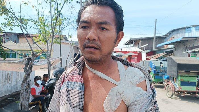 Ilyas, penarik becak bermotor (Betor) di Belawan, menjadi korban pembegalan di kawasan Jalan Kenanga, Kelurahan Belawan I, Kecamatan Medan Belawan Kota Medan.