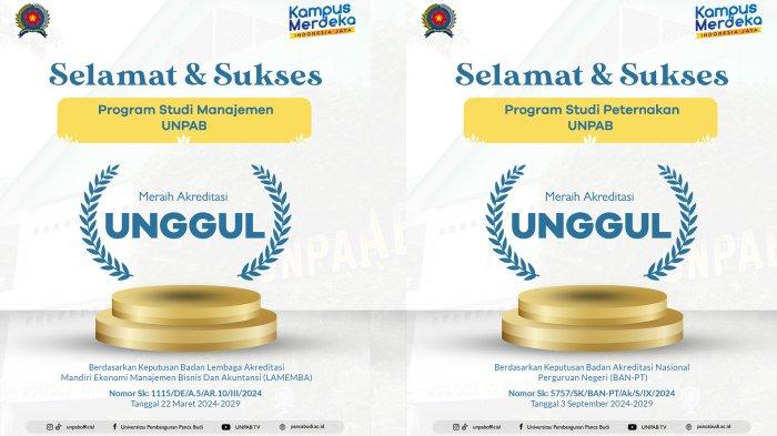 Beberapa program studi unggulan di UNPAB berhasil memperoleh akreditasi 