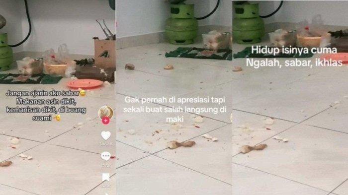 VIRAL Curhatan Istri Diamuk Suami Gara-gara Masak Keasinan, Makanan Dibuang, Lalu Dimaki-maki