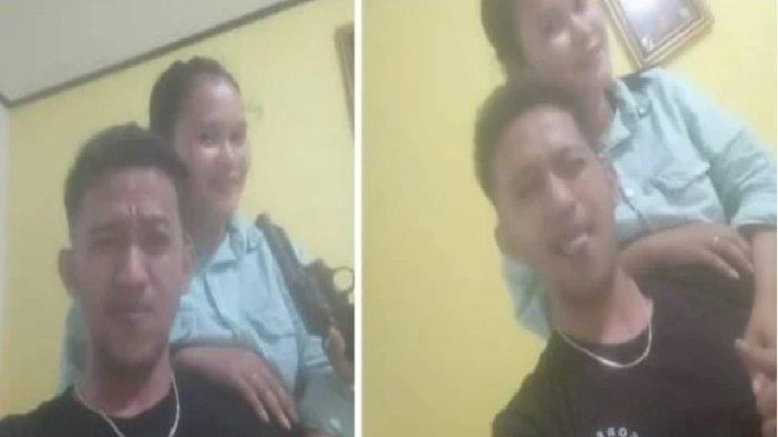 Foto mesra oknum polisi dengan istri tahanan viral di media sosial. Foto ini diunggah seorang pria yang mengaku suami dari perempuan tersebut.