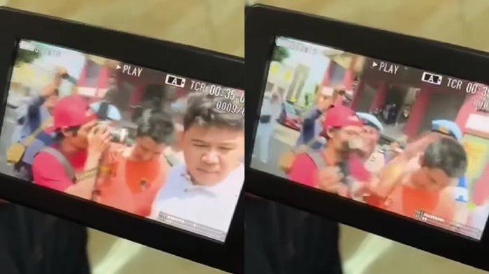 VIRAL Momen Wartawan Toyor Kepala Armor Toreador saat Diamankan Polisi Usai KDRT Istri, Netizen Puas