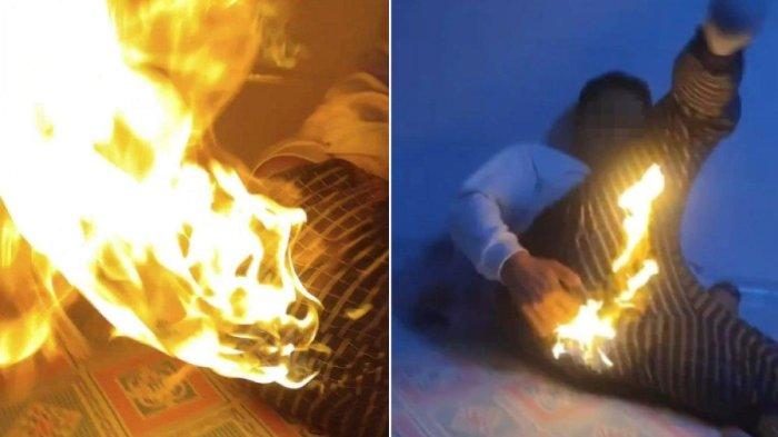 VIRAL Pantat Pria Nyaris Terbakar Gara-gara Kentut, Api Langsung Berkobar di Celana saat Buang Angin