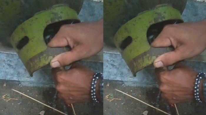 VIRAL Pasutri Bongkar Gas Elpiji 3 Kg, Isinya Cair Seperti Air, Pertamina: Berbahaya, Mudah Terbakar