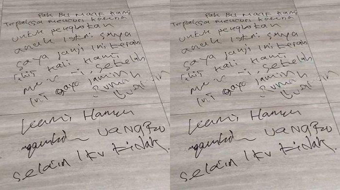 VIRAL Pemilik Rumah Dapat Surat dari Maling, Beraksi Demi Beli Obat Istri: Janji Ini Terakhir