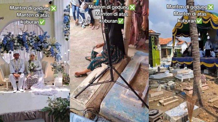 VIRAL Pernikahan di Sampang Madura Digelar di Atas Tanah Kuburan, Tamu Duduk Bersandar di Batu Nisan
