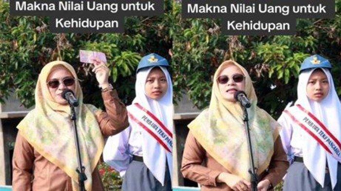 VIRAL Pidato Inspiratif Guru SMA, Pakai Ilustrasi Uang Rp100 Ribu, Ingatkan Murid tak Putus Asa