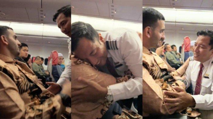 VIRAL Pramugara Peluk Penumpang dari Palestina, Fasih Ngobrol Bahasa Arab hingga Buat Haru Netizen