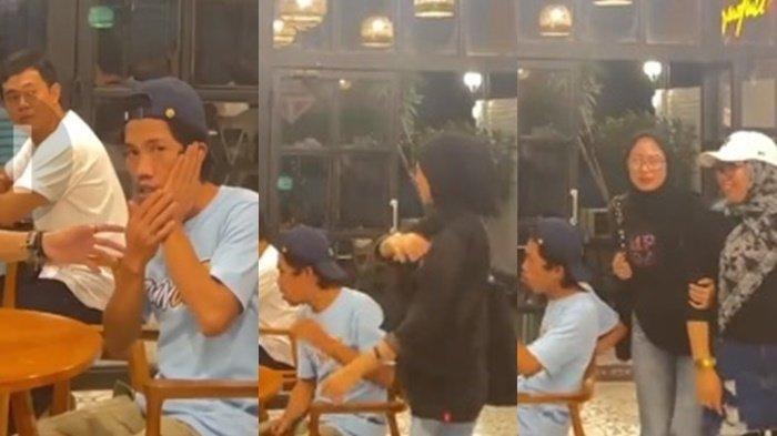 VIRAL Pria Ditampar Cewek di Kafe Karena Tangan Kesenggol Tas, Cuma Konten, Tamparannya Sungguhan