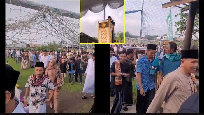 VIRAL Video Jemaah Membubarkan Diri karena Khatibnya Ceramah Politik Pemilu 2024.(X)
