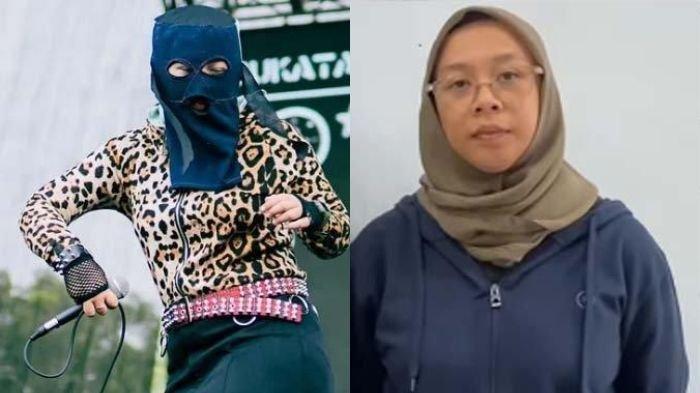 VOKALIS SUKATANI DIPECAT - Kolase foto Novi Citra Indiryati atau Twister Angel vokalis band Sukatani yang membawakan lagu bayar bayar bayar viral di media sosial, Jumat (21/02/2025). Kini sang kepsek ungkap alasan dan pembelaan usai lakukan pemecatan