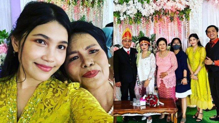 Vera Simanjuntak saat di acara pernikahan