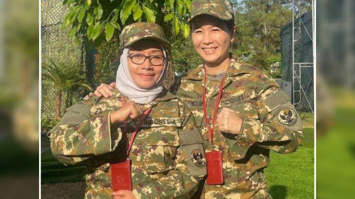 Wakil Menteri Pembedayaan Perempuan dan Perlindungan Anak (PPPA), Veronica Tan itu membagikan momen berfoto bersama Menteri PPPA Arifatul Choiri Fauzi saat berkegiatan di Akademi Militer (Akmil Magelang, pada Jumat (25/10/2024). (IG)