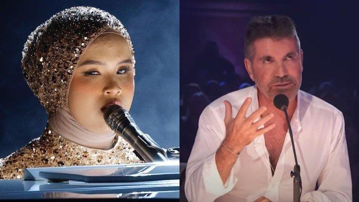 Video menyanyi Putri Ariani saat babak semifinal AGT 2023 diunggah oleh juri Simon Cowell.