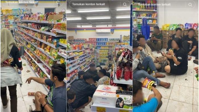 Video penonton acara komunitas City Bike (CB) Nganjuk, Jawa Timur, menganggu pelayanan mini market