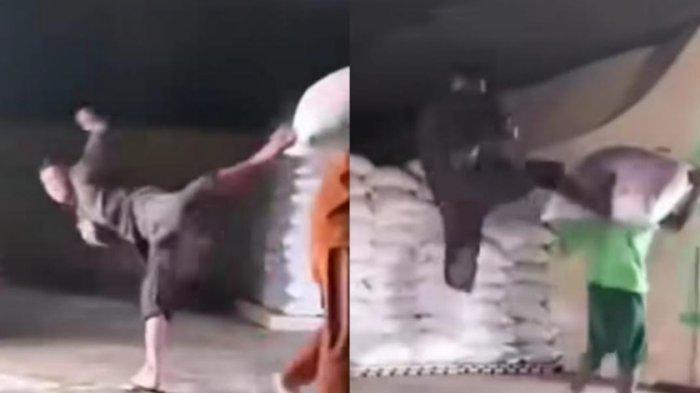 KULI DITENDANG - Viral Diduga Mandor tendang Kuli panggul di Jambi. Video viral itu diunggah Instagram @wkwkmedsos pada Sabtu (22/2/2025).