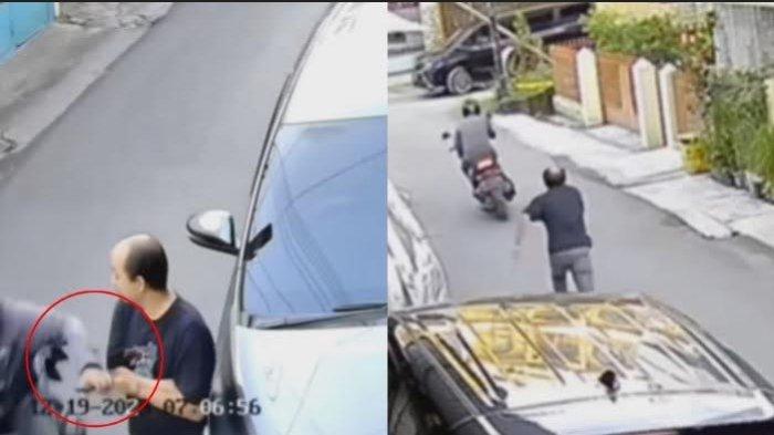 Viral detik-detik maling jambret hp seorang pria di Jalan Wahidin, Kota Medan, pada Selasa (19/12/2023).