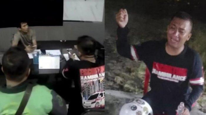 Viral driver ojol menangis usai sepeda motor dan hp miliknya raib dibawa pelaku begal saat melintas di kawasan Jalan Medan-Binjai Km 10.