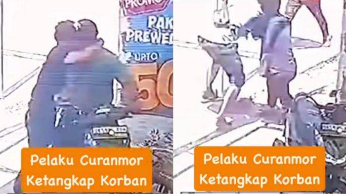 Viral pelaku curanmor gagal saat hendak beraksi di Jalan Kapten Muslim, Medan Helvetia pada Kamis (18/7/2024) sekira pukul 13.00 wib.