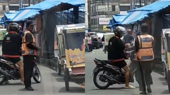 Viral pengendara mobil dimintai uang parkir oleh juru parkir liar di Kawasan Pajak Petisah semestinya gratis.