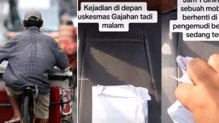 Viral video tukang becak di Solo kena prank, mengaku mau beri sedekah.