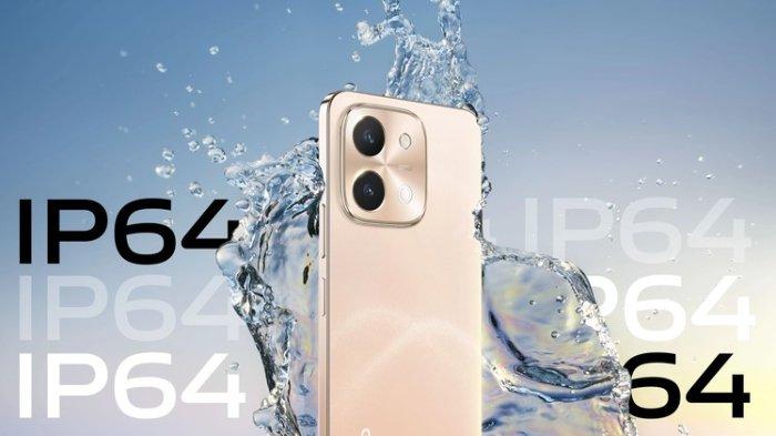 Vivo Y28 mendukung ketahanan debu dan percikan air dengan rating IP64.
