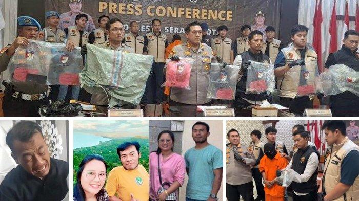 Terungkap kejahatan Wadison Pasaribu (32) yang ternyata sudah rencanakan menghabisi istrinya, Petry Sihombing (33), karena ingin menikahi wanita simpanannya. Potret Wadison Pasaribu (32) saat memperagakan skenario pembunuhan jadi perampokan di Mapolresta Serang Kota, Kamis (5/6/2025). (KOLASE KOMPAS.COM/RASYID RIDHO/ISTIMEWA)