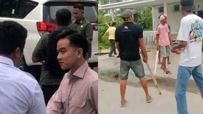 Wakil Presiden RI (Wapres RI) Gibran Rakabuming Raka, saat disambut Wakil Gubernur Sumbar Vasko Rusemy dalam kunjungannya ke Kantor Dinas Sosial (Dinsos) Kota Padang, Jalan Delima, Ujung Gurun, Kecamatan Padang Barat, Kota Padang, Sumatera Barat, Rabu (30/7/2025). Wapres Gibran bertemu dengan 23 anak-anak asal Nias yang menjadi korban trauma setelah rumah doa GKSI di Kelurahan Padang Sarai, Kecamatan Koto Tangah, dirusak oleh sekelompok orang pada 27 Juli 2025. (Foto TribunPadang.com/Muhammad Afdal Afrianto)