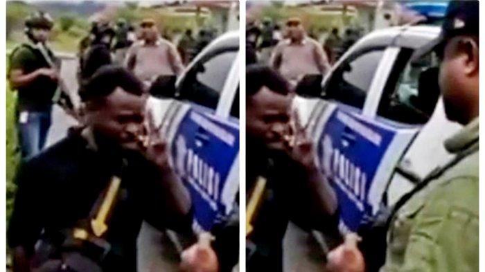 Duduk persoalan dua oknum pria minta uang permisi Rp1 miliar kepada rombongan aparat petugas kepolisian di Dogiyai, Papua Tengah, yang belakangan ini viral di media sosial