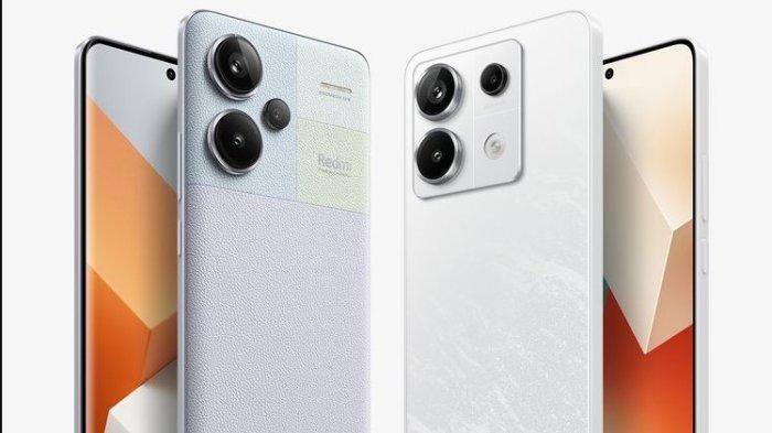 Xiaomi Redmi Note 13 Pro Plus 5G (kiri) dan Redmi Note 13 Pro 5G (kanan).